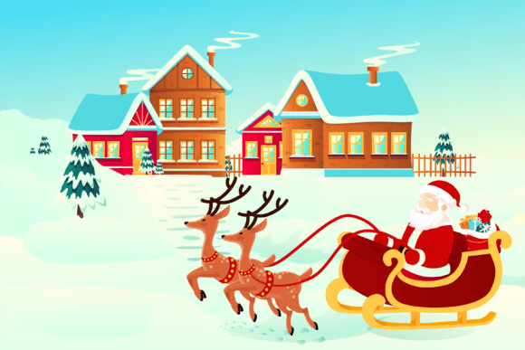 Download Merry Christmas and New Year Card Design - Design Collection