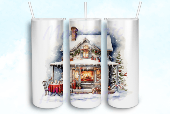 Download Cozy Holiday Watercolors Tumbler - Cozy holiday Collection