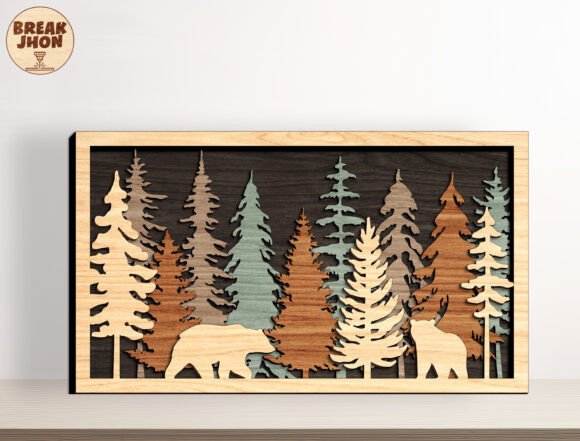 Download Layered Forest Design for Laser Cutting - Design Collection