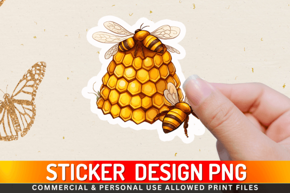Download Bee Hive Sticker Design - Design Collection