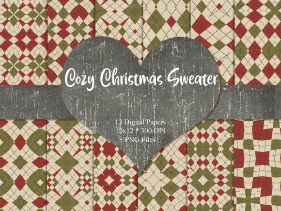 Download Cozy Holiday Christmas Sweater Paper - Premium Resources