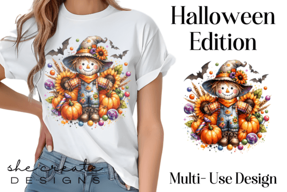 Download Cute Scarecrow Design PNG - Design Collection