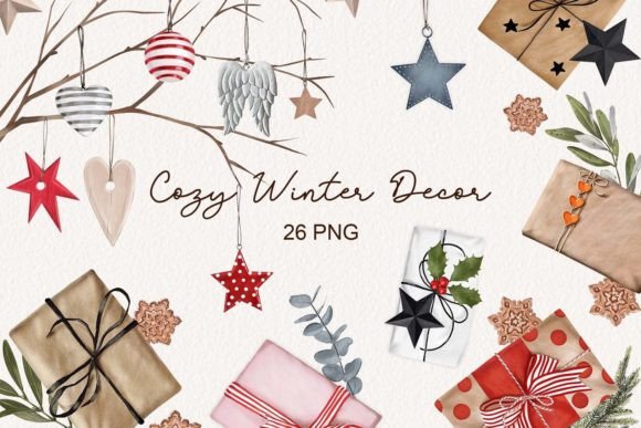 Download Cozy Winter Decor Clipart - Winter decor Collection