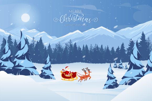Download Merry Christmas and New Year Card Design - Design Collection