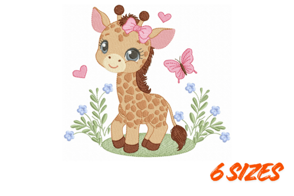 Download Cute Giraffe Embroidery Design Set Art - Design Collection