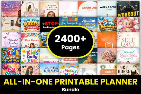 Download All-in-One Printable Planner Bundle - Print Collection