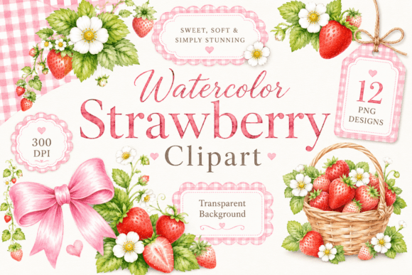 Download Coquette Strawberry PNG Bundle - Berry png Collection