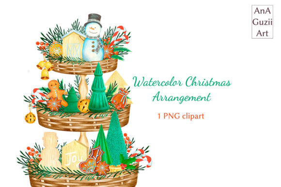 Download Watercolor Winter Decor Clipart - Winter decor Collection