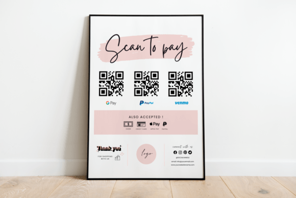 Download Canva | Printable Scan to Pay Sign - Print Collection