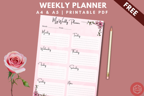 Download Free Weekly Planner Printable. - Print Collection