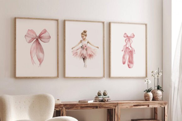 Download Ballerina Baby Prints Set of 3 Wall Art - Print Collection