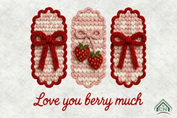 Download Faux Crochet Valentine Berry PNG - Premium Resources