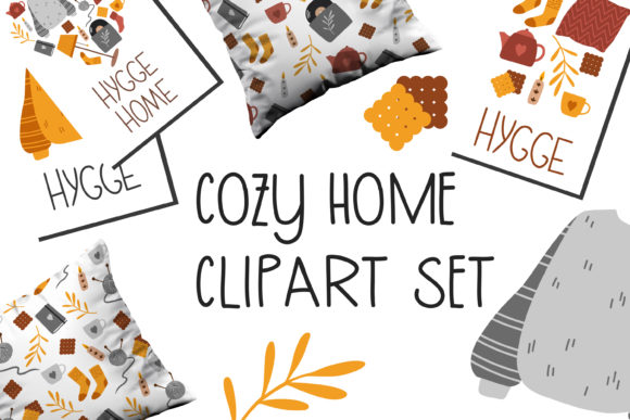 Download Cozy Home Clipart Set - 15 Elements - Element Collection