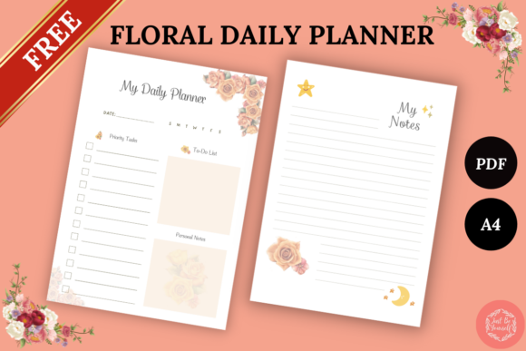 Download Free Printable Floral Daily Planner - Print Collection