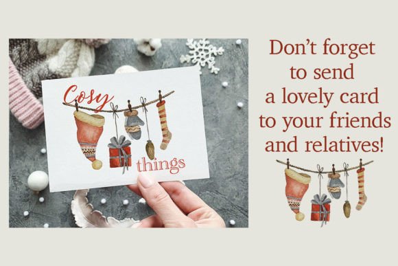 Download Watercolor Winter Decor Clipart Graphic - Winter decor Collection