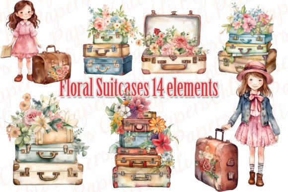 Download Suitcase Clipart,Vintage Suitcase Png, - Vintage suitcase Collection